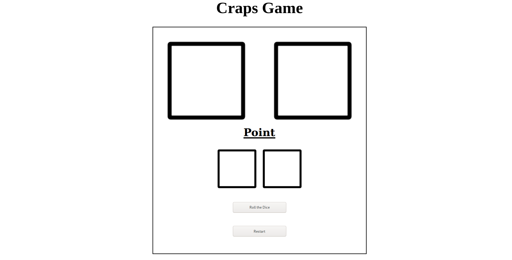Craps image has not loaded